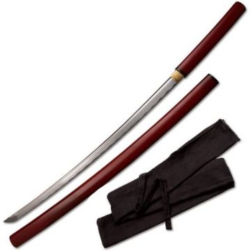 Snake eye Hand Sharpen Red Shiraysaya Sword With Sword Bag